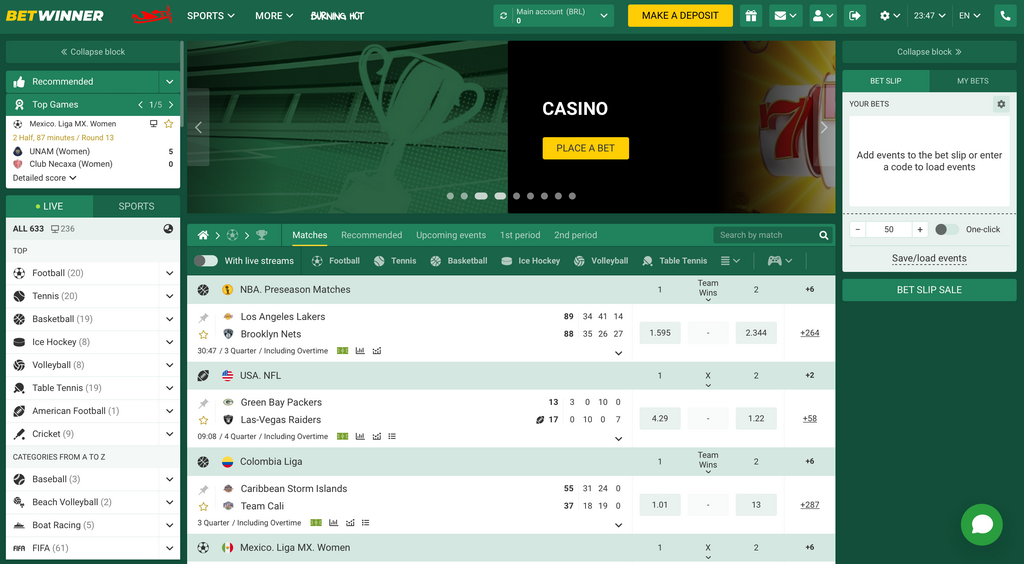 Apostas Online Betwinner no Brasil